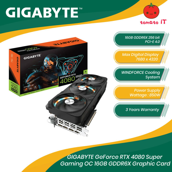 GIGABYTE GeForce RTX 4080 Super Gaming OC 16GB GDDR6X Graphic Card | Lazada Malaysia