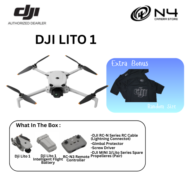 DJI LITO 1 / LITO X1 Beginner-Friendly Camera Drone Video 4K/60fps Video | 1/2" CMOS Sensor