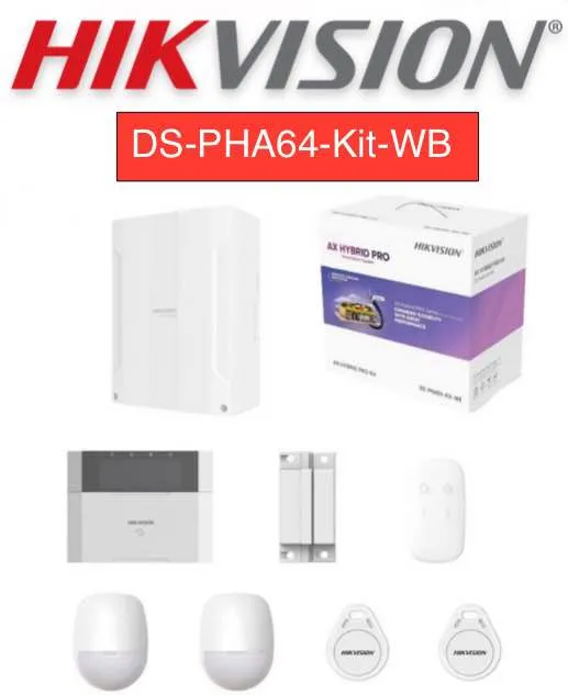 HIKVISION DS-PHA64-Kit-WB AX Hybrid Pro Kit（433MHz）ALARM SYSTEM | Lazada Malaysia