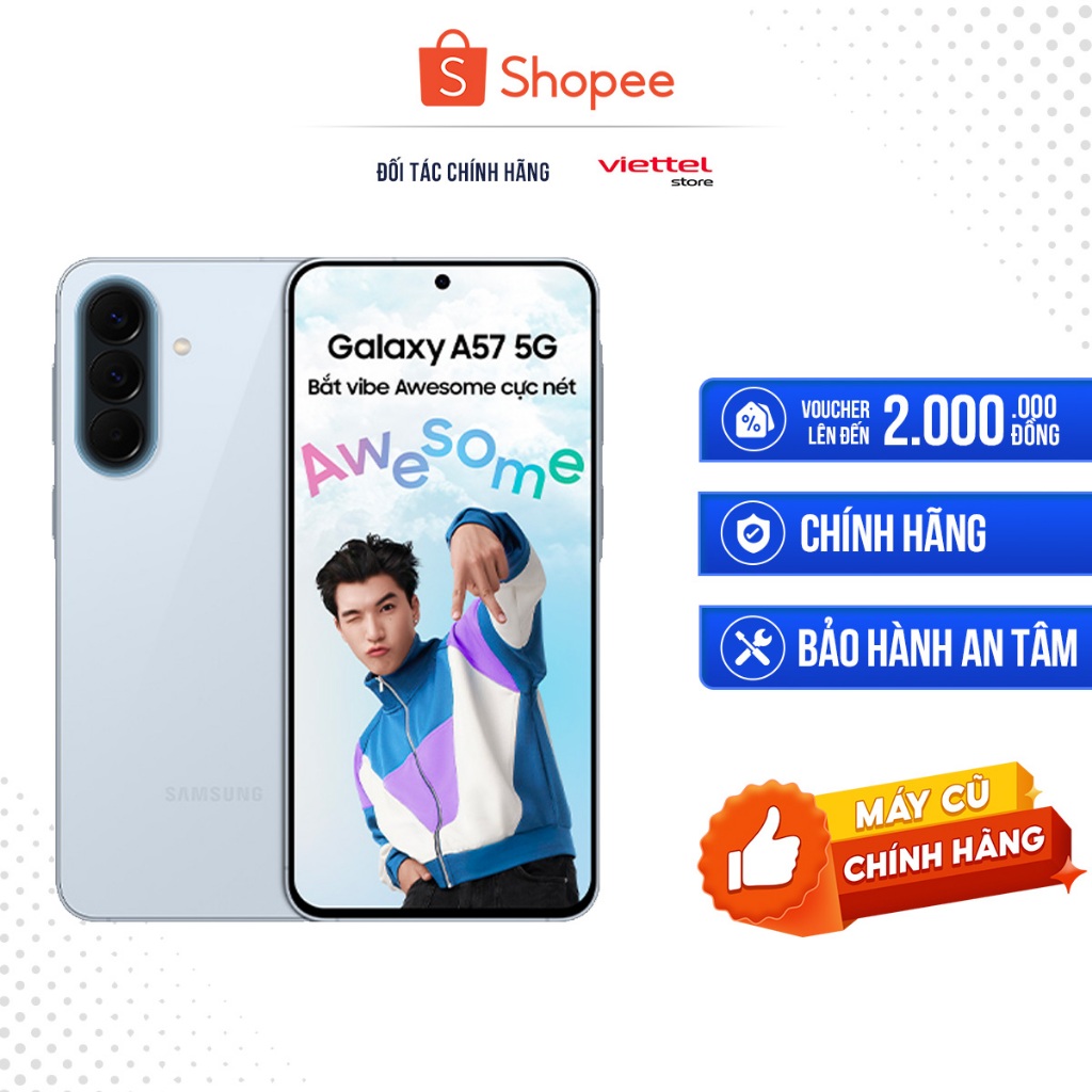 [Máy cũ] Điện thoại Samsung Galaxy A57 5G 8GB + 128GB Chính hãng | Shopee Việt Nam