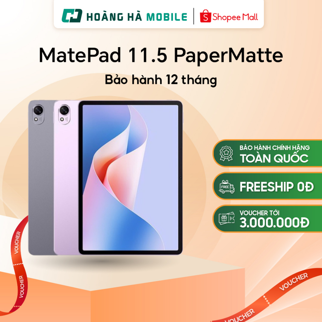 Máy tính bảng HUAWEI MatePad 11.5 PaperMatte 8GB/256GB - Chính hãng | Shopee Việt Nam