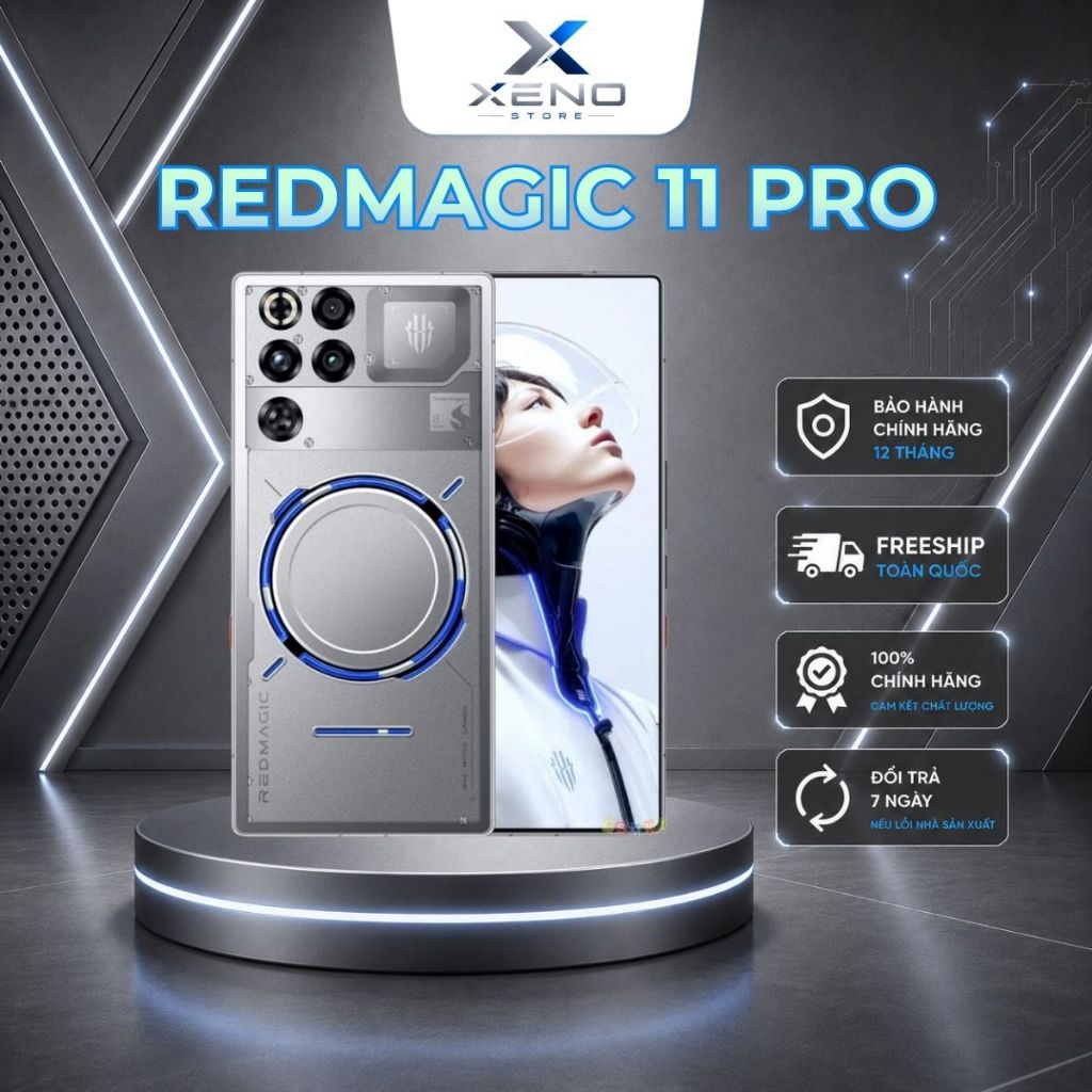 Điện thoại REDMAGIC 11 PRO 5G RAM 16GB ROM 512GB Bạc chip Snapdragon 8 Elite Gen 5 - BH 12 Tháng | Shopee Việt Nam