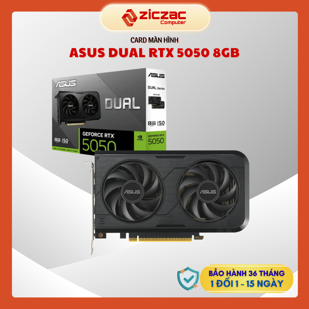 VGA Asus DUAL RTX 5050 8GB GDDR6 - Chính hãng | Shopee Việt Nam