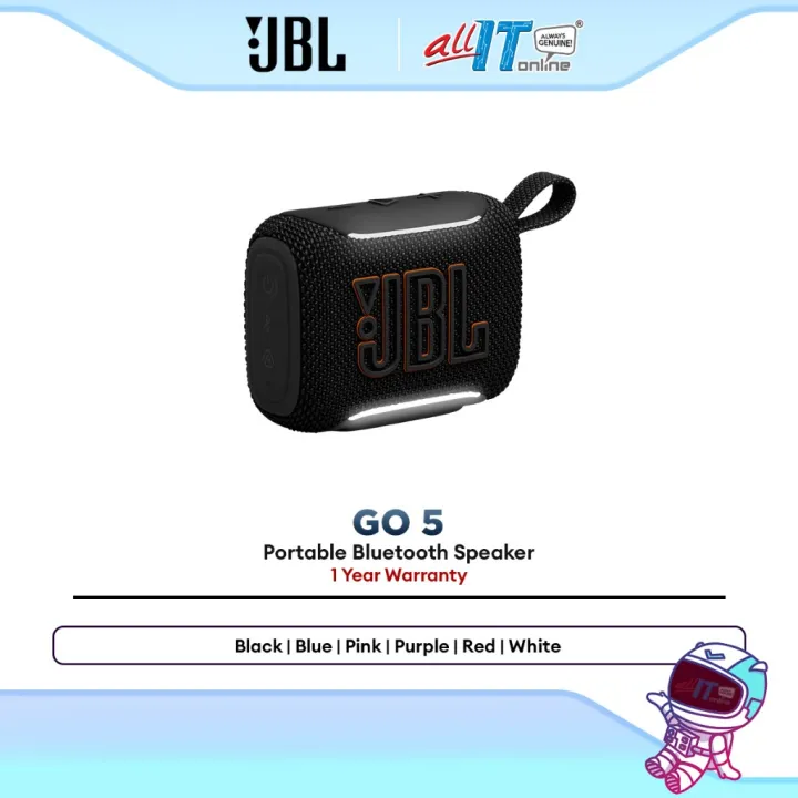 JBL Portable Bluetooth Speaker GO 5 for Outdoor Use IP68 Waterproof & Dustproof