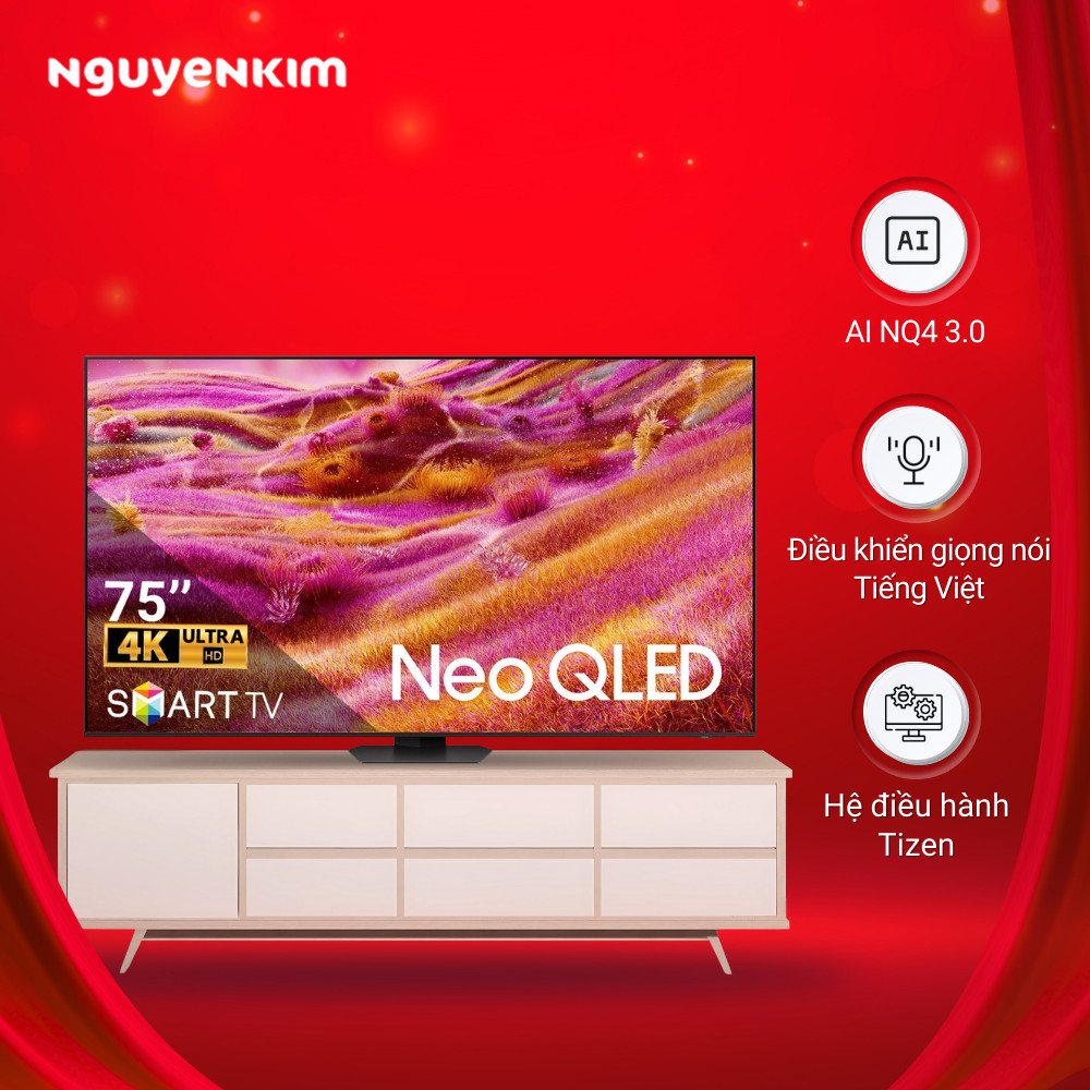 [Mới 2025] Smart AI Tivi Neo QLED Mini LED Samsung 4K 75 Inch QA75QN90FAKXXV