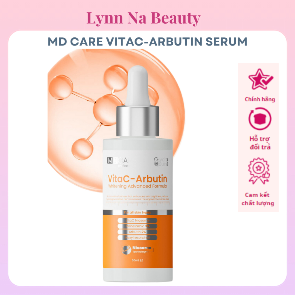 Serum sáng da, chống lão hóa MD CARE VitaC-Arbutin Serum – Whitening Advanced Formula | Shopee Việt Nam