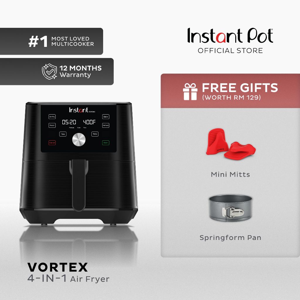 Instant Vortex 4 In 1 Multi-Functional Smart Air Fryer (6QT/5.7L | Shopee Malaysia
