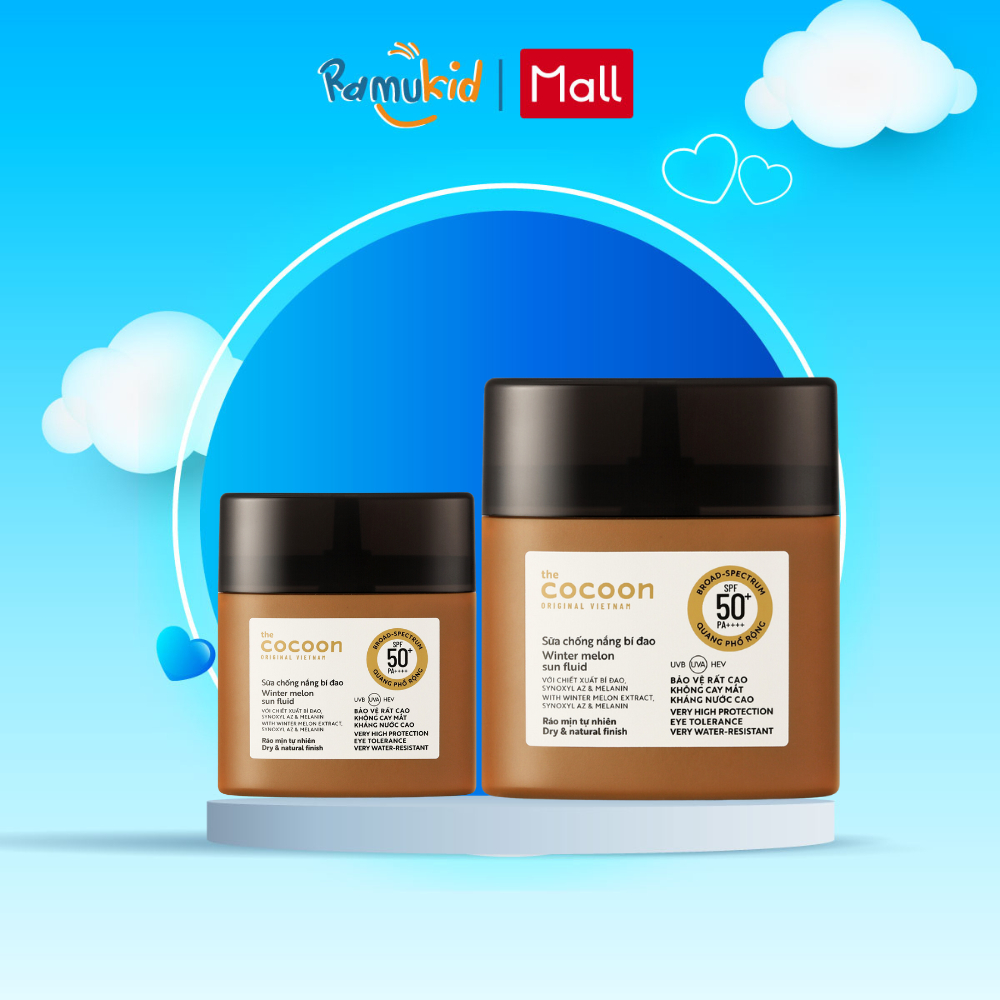 Sữa Chống Nắng Bí Đao Cocoon 15ml/ 50ml - ráo mịn tự nhiên SPF 50+, UVA-PF 62.6 | Shopee Việt Nam