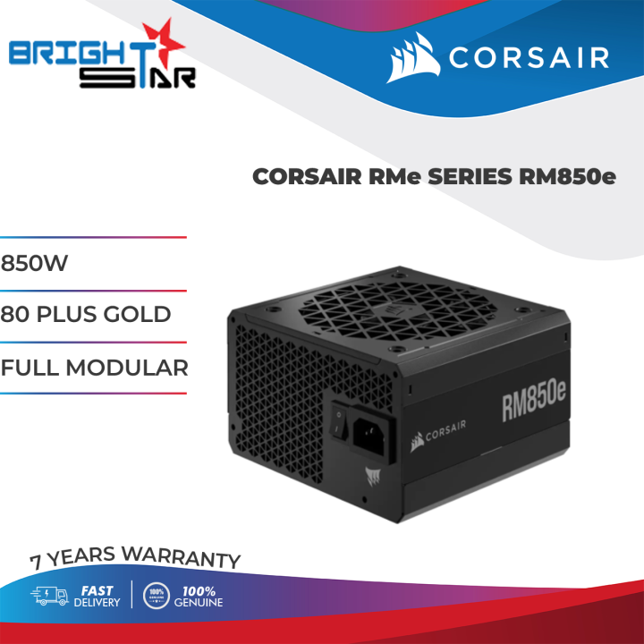 PSU / CORSAIR RMe SERIES RM850e / ATX / 850W / 80 PLUS GOLD / FULL MODULAR / 7Y WARRANTY / | Lazada Malaysia