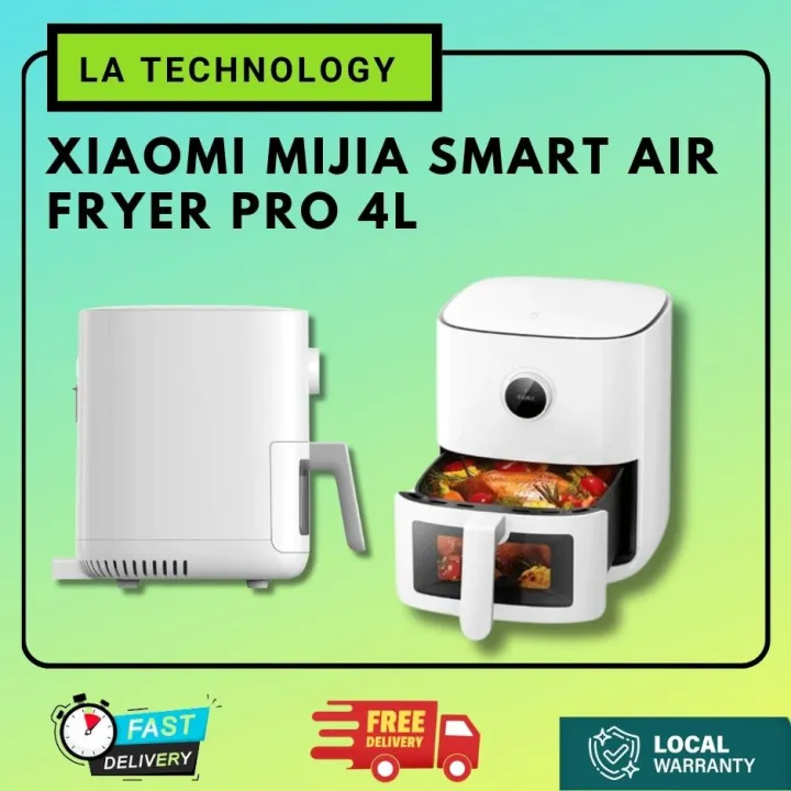 Xiaomi Mijia Smart Air Fryer Pro 4L Hot Oven Cooker with Viewable Window Intelligent Timing OLED Screen Without Oil Deep Fryer | Lazada Malaysia