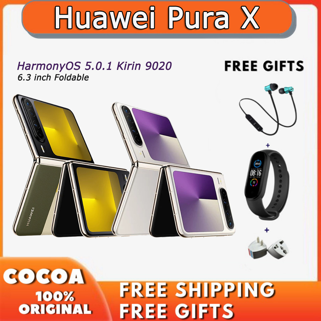 Huawei Pura X HarmonyOS 5.0.1 Kirin 9020 6.3 inch LTPO2 OLED Screen 120Hz Foldable Phone 4720mAh Battery 66W PuraX | Shopee Malaysia