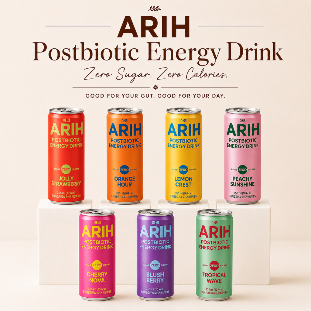 BTS ARIH Postbiotic Energy Drink | Zero Sugar | 7 Flavors | 250ml | Shopee Malaysia
