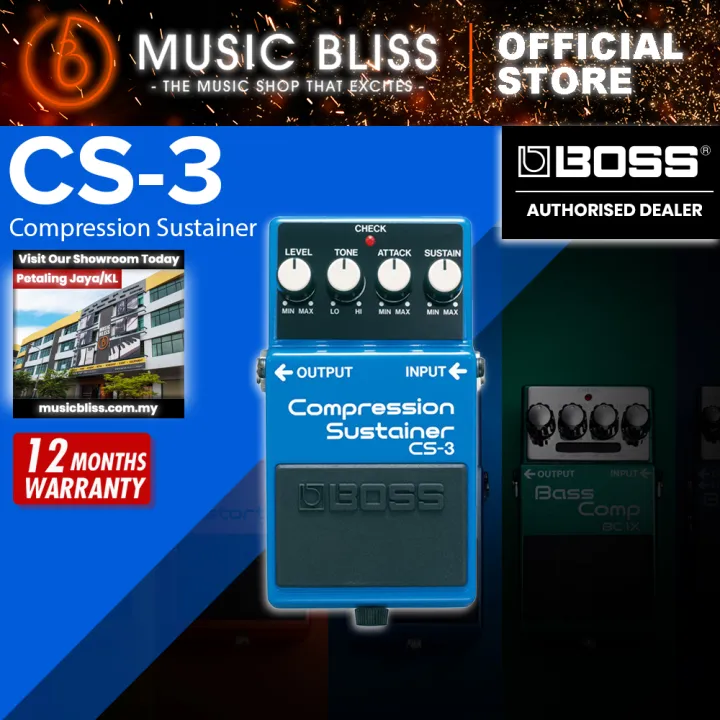 Boss CS-3 Compression Sustainer Guitar Pedal (CS3) | Lazada Malaysia