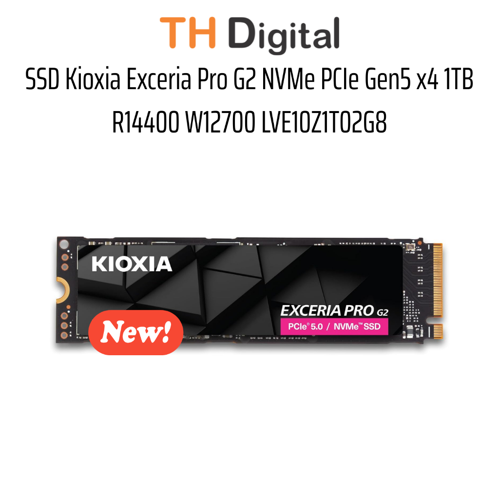 SSD Kioxia Exceria Pro G2 NVMe PCIe Gen5 x4 1TB R14400 W12700 LVE10Z1T02G8 - Hàng chính hãng | Shopee Việt Nam
