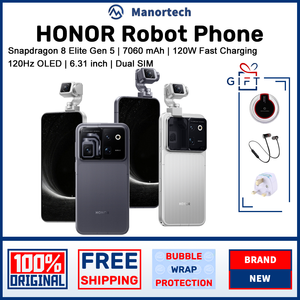 HONOR Robot Phone | Snapdragon 8 Elite Gen 5 | Titanium Agile Gimbal | ARRI Image Science | 6.31 inch 120Hz OLED