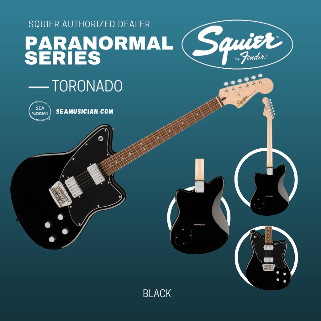 SQUIER BY FENDER PARANORMAL SERIES TORONADO ELECTRIC GUITAR COLOR BLACK 0377000506 | Shopee Malaysia