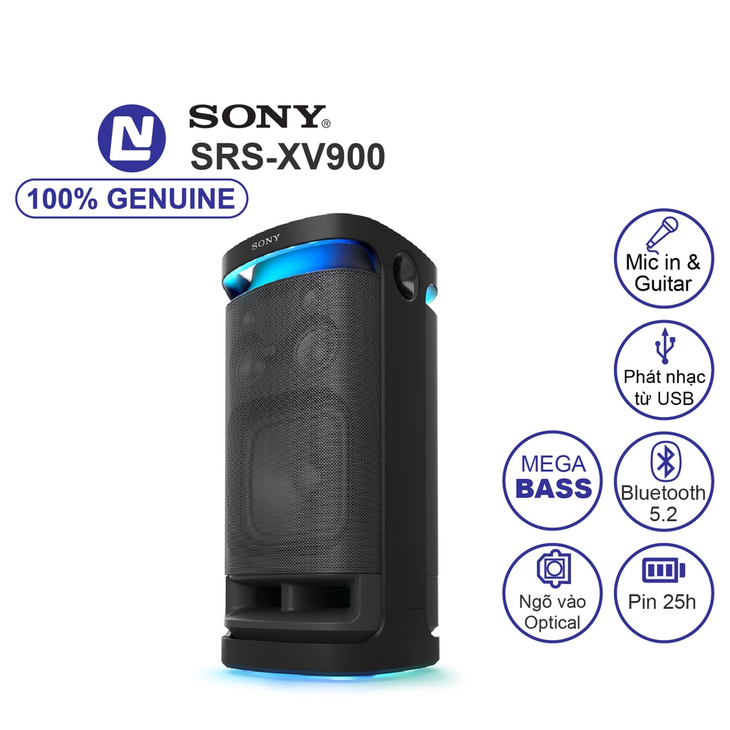 Sony SRS XV900 Loa không dây Với ngõ vào Micro Karaoke | Shopee Việt Nam