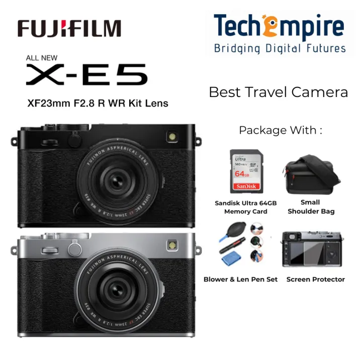 FUJIFILM X-E5 Mirrorless Camera Body with XF 23mm f/2.8 Lens