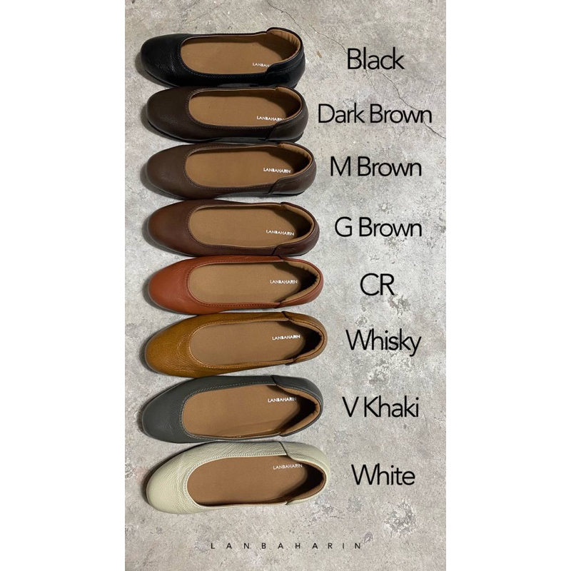 Leather Ballet Flats shoes | Shopee Malaysia