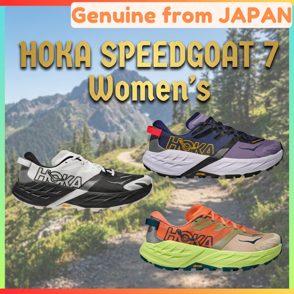 HOKA SPEEDGOAT 7 Women's Trail Running Shoes Lightweight Cushioning Vibram Megagrip Japan Direct