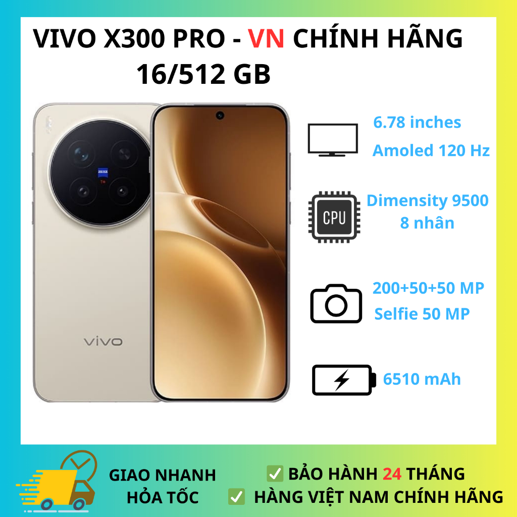 Điện Thoại Vivo X300 Pro 5G (16/512) - Mới Chính Hãng Việt Nam Bảo Hành 24 Tháng | Shopee Việt Nam