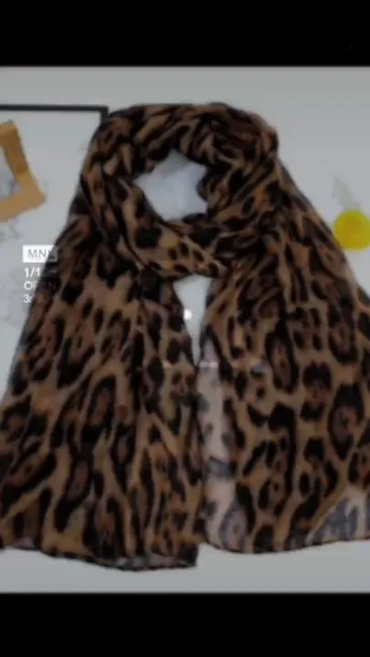 Leopard print scarf Classic Leopard Print Linen Scarf Retro Fall and Winter New Easiest for Match Decorative | Lazada Malaysia