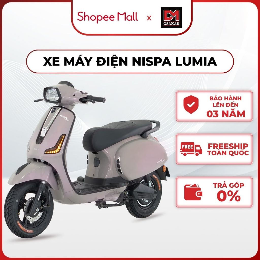 Xe Máy Điện Osakar Chính Hãng - Nispa Lumia - Phiên Bản Tiêu Chuẩn - Bảo Hành Lên Đến 3 Năm | Shopee Việt Nam