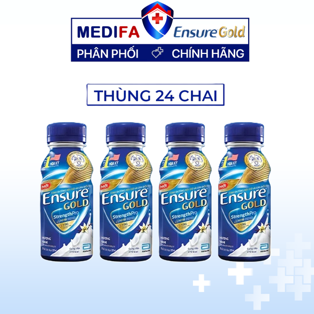 Thùng 24 Chai Sữa Nước Ensure Gold 237mL Giúp Cải Thiện Tình Trạng Dinh Dưỡng