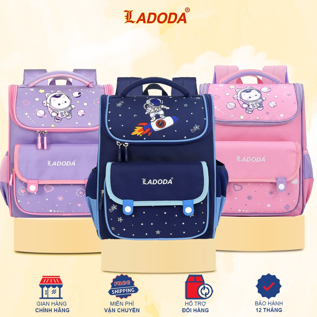 Cặp LADODA C167 hỗ trợ chống gù trượt nước nam nữ (18–30kg) tiểu học siêu nhẹ, thiết kế đáng yêu | Shopee Việt Nam