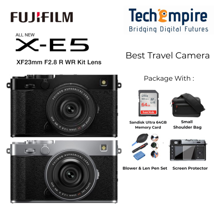FUJIFILM X-E5 Mirrorless Camera Body with XF 23mm f/2.8 Lens