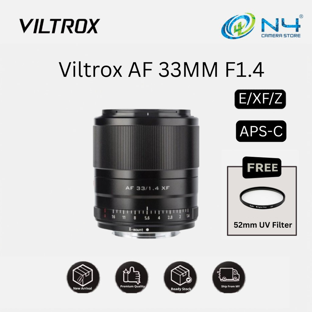 Viltrox AF 33mm f1.4 APS-C Prime Autofocus Lens For Fujifilm X-mount/SONY E Mount /Nikon Z Mount Mirrorless Camera | Shopee Malaysia