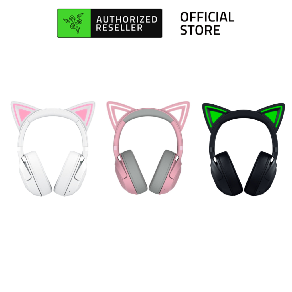 Tai Nghe Razer Kraken Kitty V2 BT Kết Nối Bluetooth 5.2 |Razer™ TriForce | Driver 40mm | Noise-Cancelling Mics | Led RGB | Shopee Việt Nam