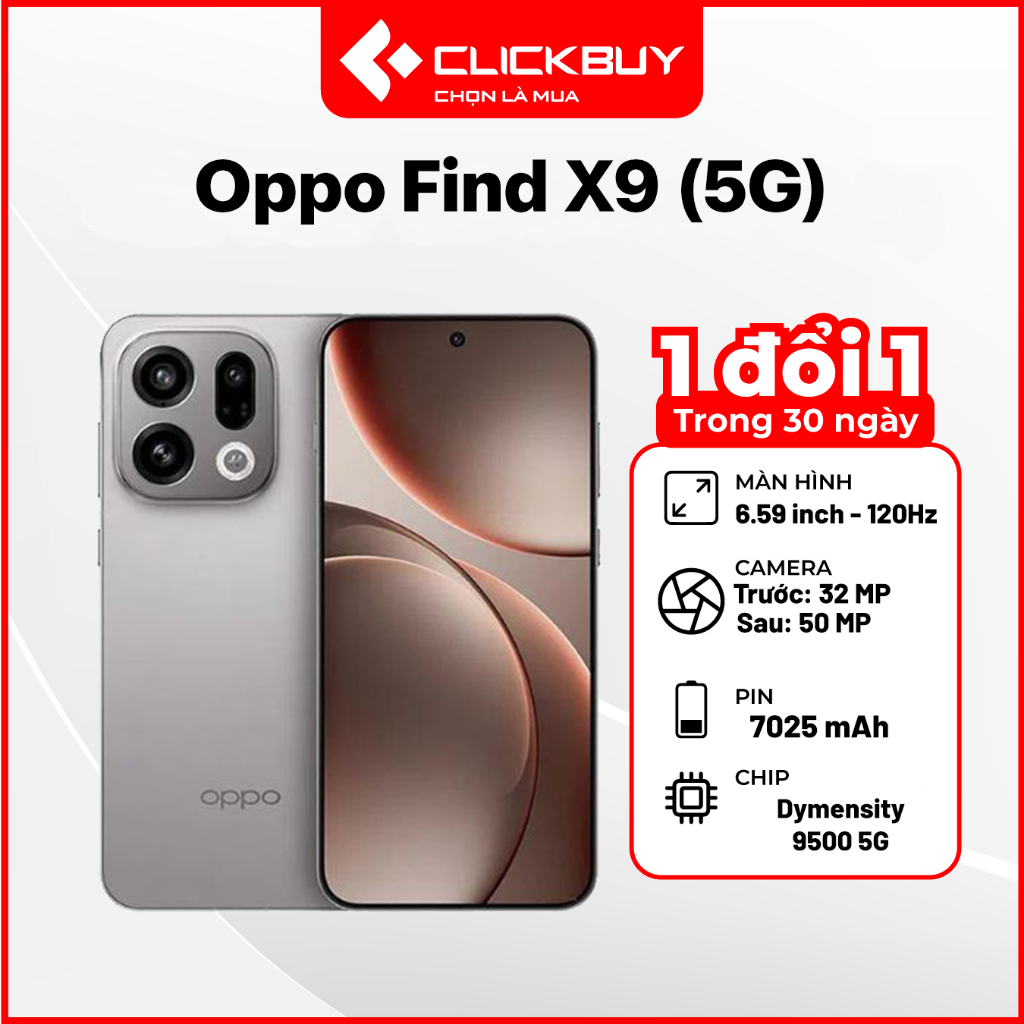 Điện thoại Oppo Find X9 (5G) chính hãng 12GB 256GB| 16GB 512GB | Shopee Việt Nam