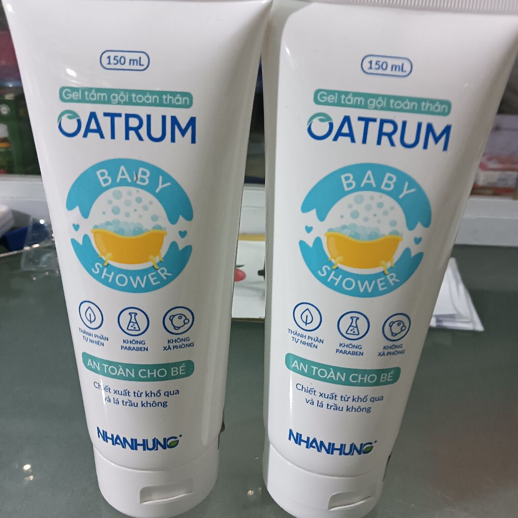 gel tắm gội cho bé oatrum dược nhân hưng ( chiết xuất khổ qua và trầu không ) | Shopee Việt Nam