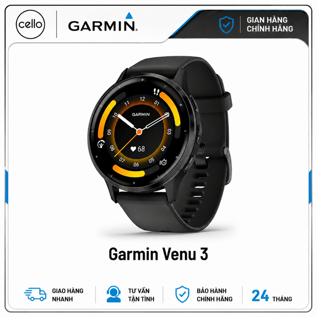 Đồng Hồ Garmin Venu 3 - Chính Hãng Garmin Việt Nam - Bảo Hành 24 Tháng - Hàng Mới Newseal | Shopee Việt Nam