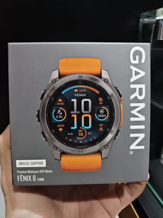 Garmin Fenix 8 (51mm) - Sapphire Glass with AMOLED Premium Multisport GPS smartwatch