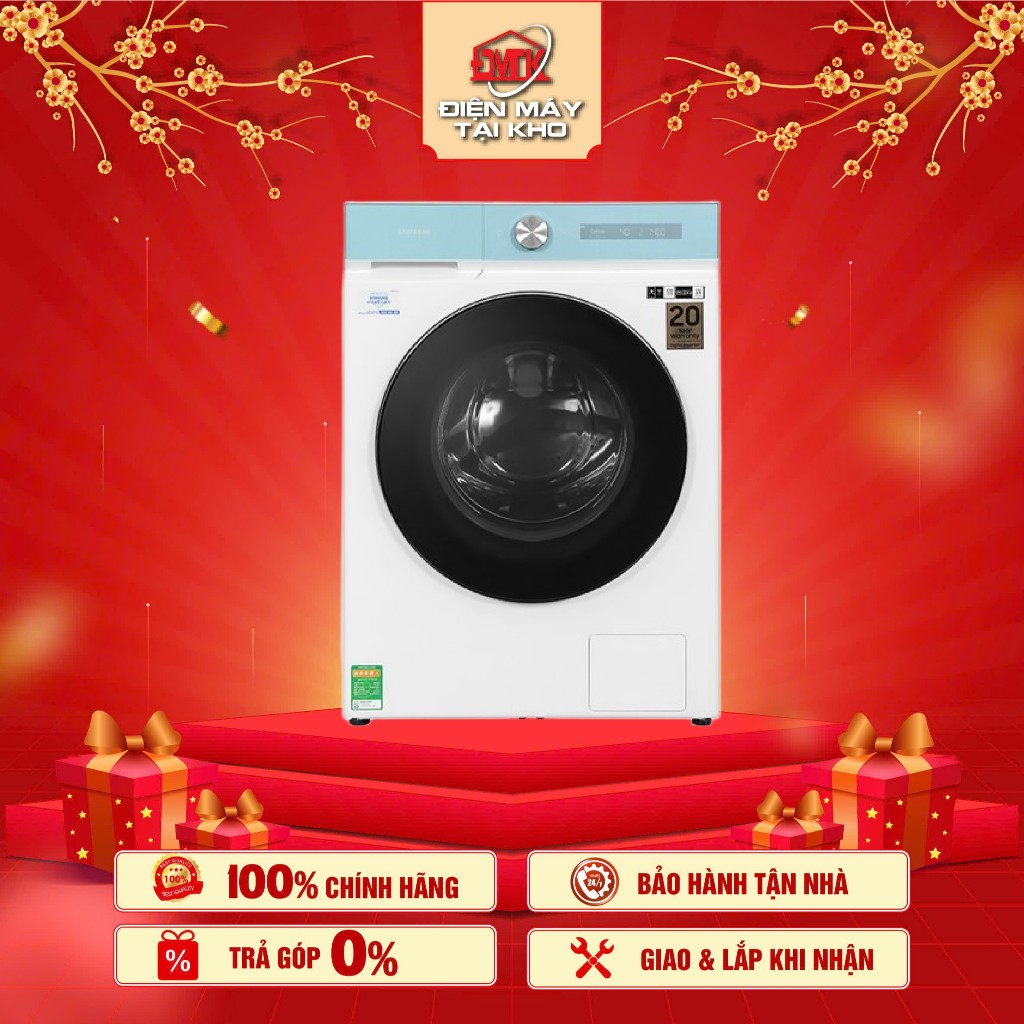 Máy giặt sấy Samsung Bespoke AI Inverter giặt 14 kg – sấy 8 kg – AI Wash & EcoBubble – Samsung – Tiết kiệm điện, chạy êm | Shopee Việt Nam