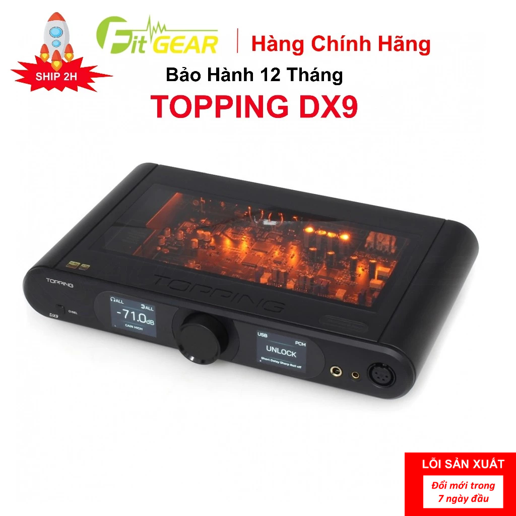 Bộ Giải Mã Desktop DAC/AMP Topping DX9 Chính Hãng - Bảo Hành 12 Tháng | Shopee Việt Nam