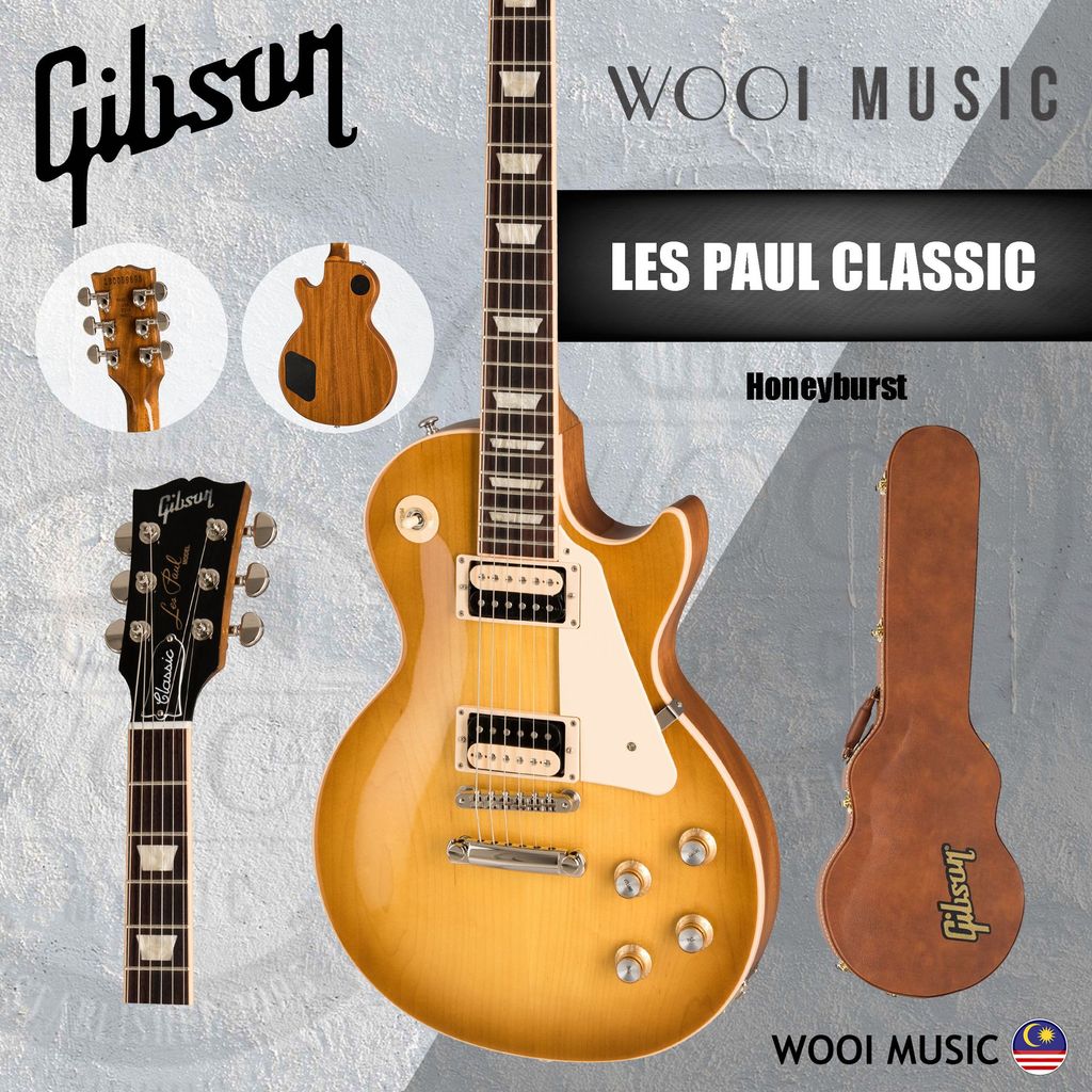 Gibson Les Paul Classic Electric Guitar - Honeyburst | Shopee Malaysia