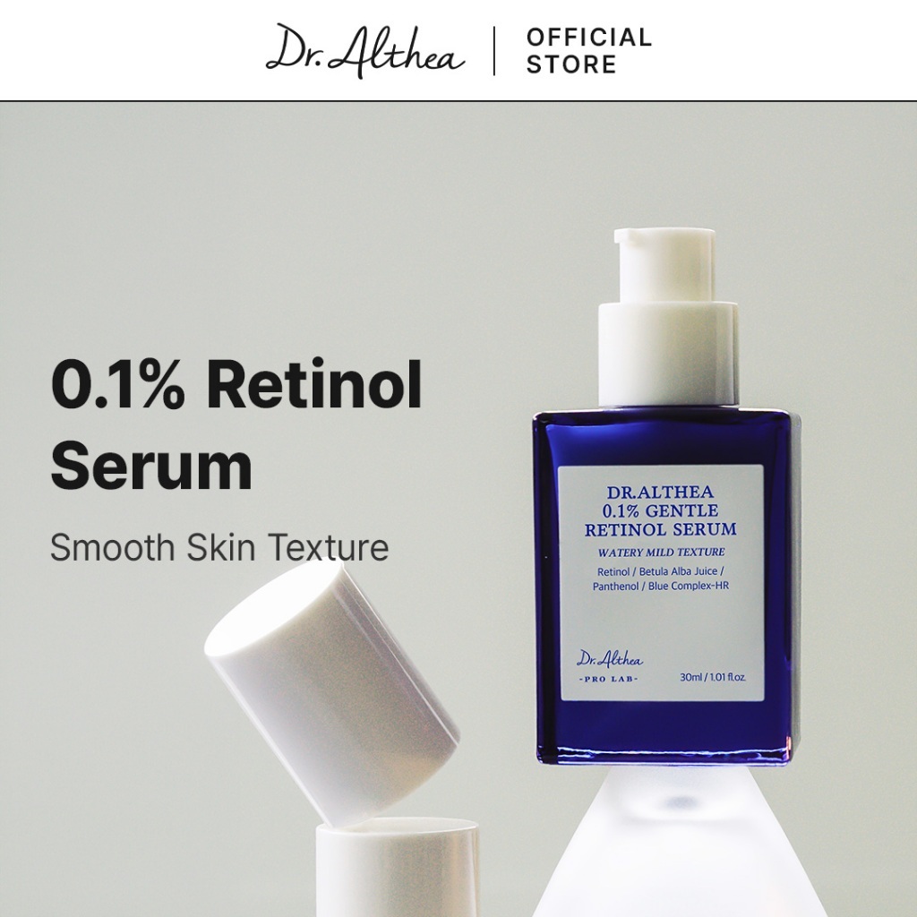 Dr.Althea Tinh Chất Retinol 0.1% Nhẹ Dịu 30ml | Dành Cho Da Nhạy Cảm & Mụn | Chống Lão Hóa + Mờ Thâm Mụn + Se Khít Lỗ Chân Lông | Retinol & Bakuchiol | Shopee Việt Nam
