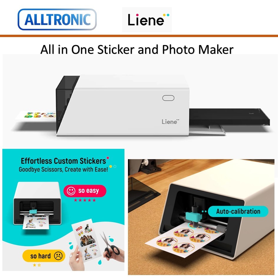 Liene PixCut S1 All-in-One Photo & Sticker Printer with Cutting Machine – 300 DPI Dye Sublimation | Shopee Malaysia