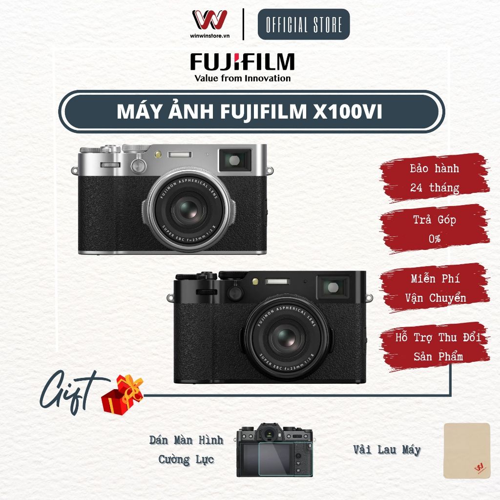 Máy ảnh Fujifilm X100VI l X-100VI - Hàng chính hãng | Shopee Việt Nam