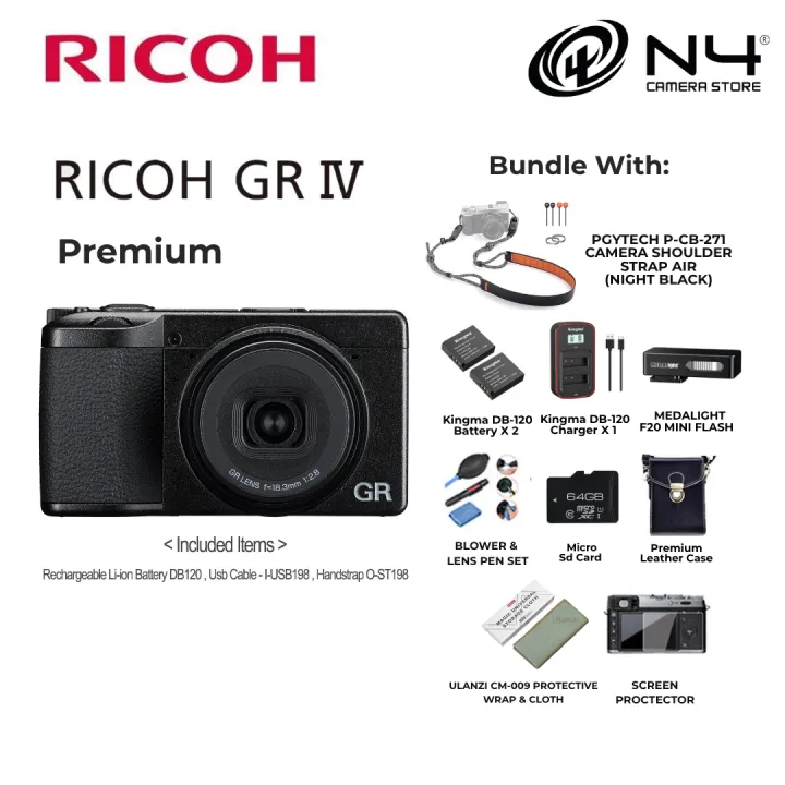 RICOH DIGITAL CAMERA GRIV GR IV / HDF / MONOCHROME PREMIUM COMPACT CAMERA