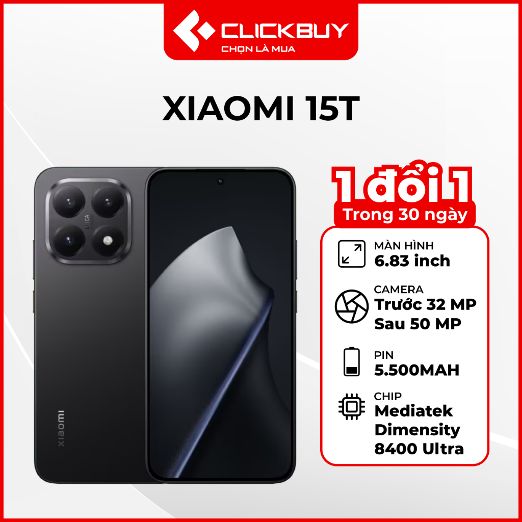 Xiaomi 15T 5G 12GB 512GB Chính Hãng | Shopee Việt Nam