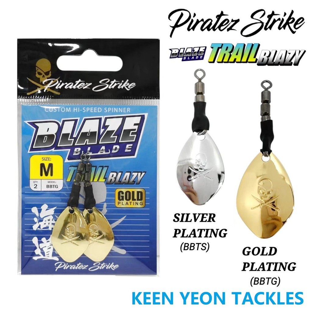 ⭐PIRATEZ STRIKE BLAZE BLADE TRAIL BLAZY CUSTOM HI-SPEED SPINNER | Shopee Malaysia