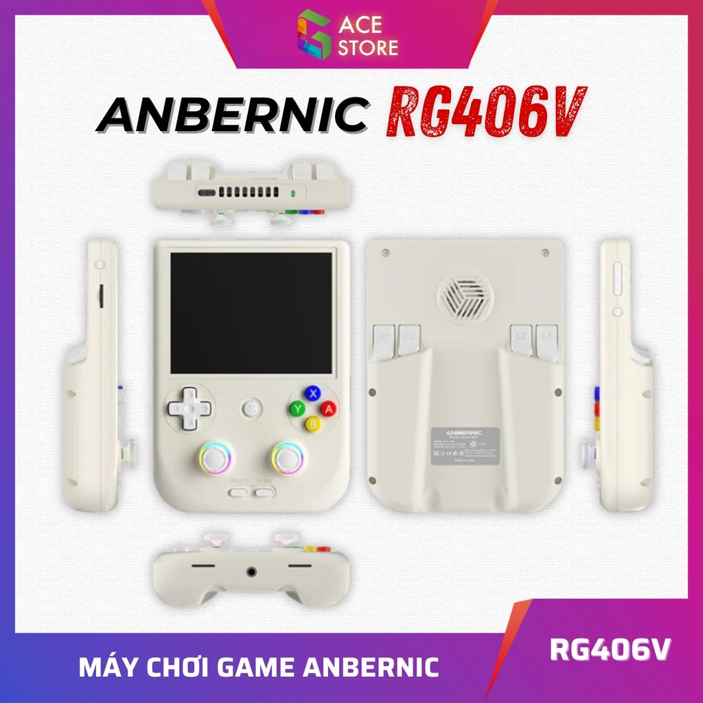 Máy Chơi Game ANBERNIC RG406V Hệ thống Android 13 4 inch Bộ xử lý Unisoc T820 5G SOC | Shopee Việt Nam