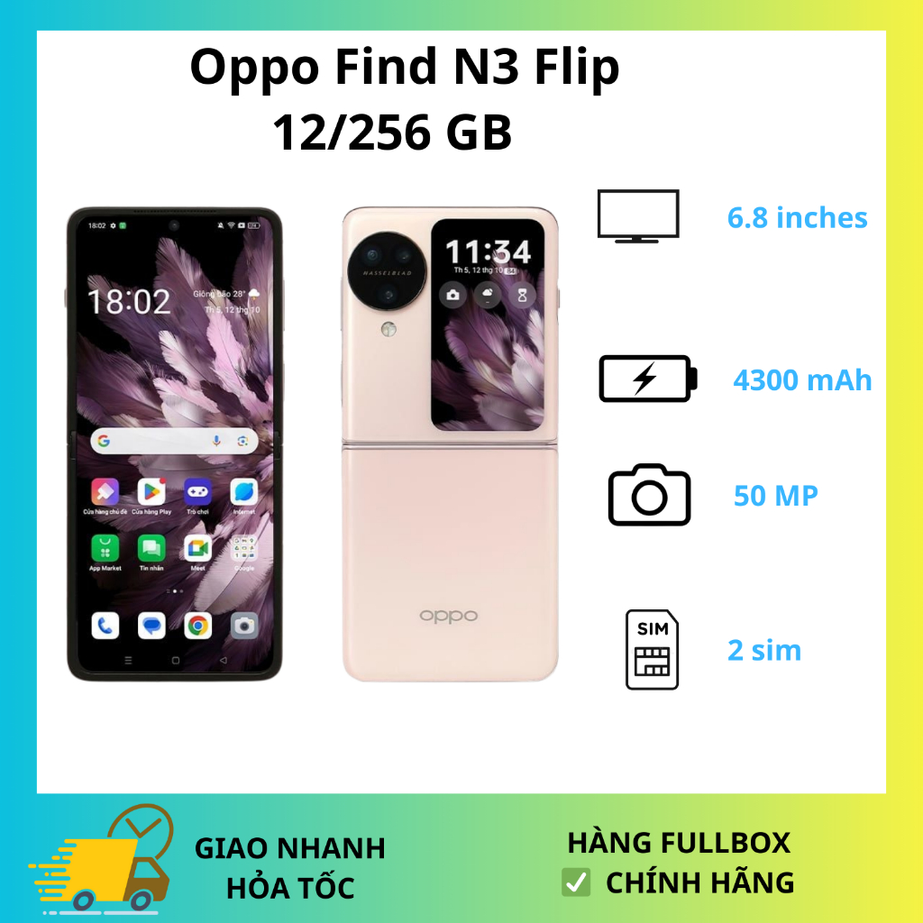 Điện thoại OPPO Find N3 Flip 5G 99% Fullbox (12/256) - Hàng Chính Hãng | Shopee Việt Nam
