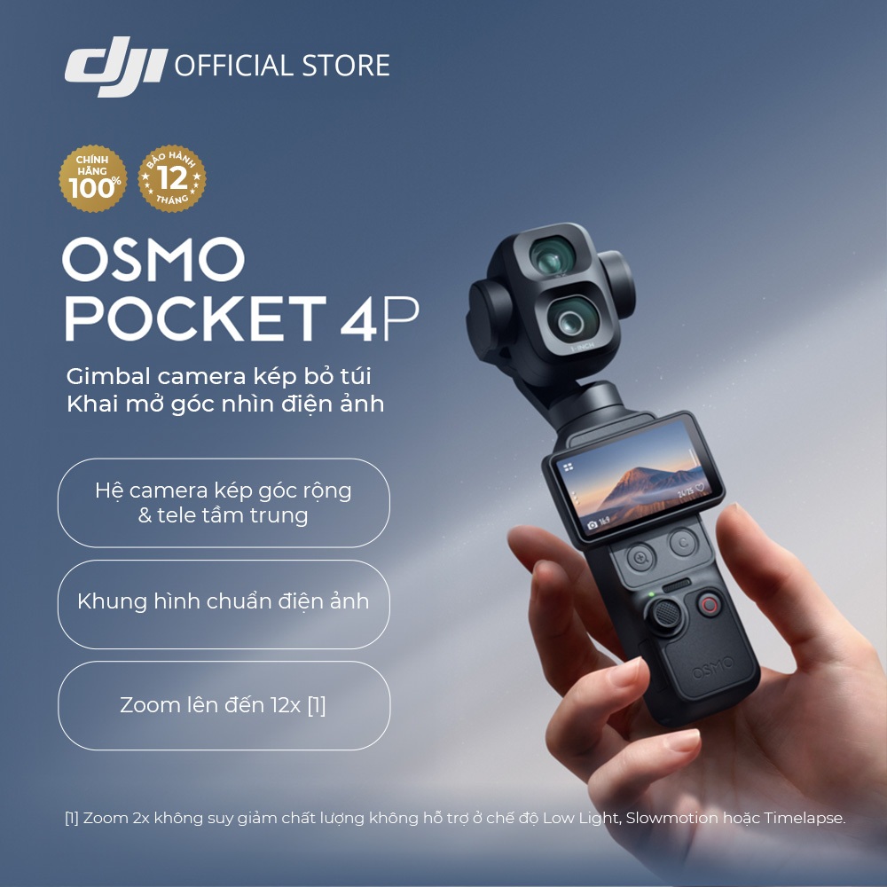 (Siêu phẩm mới) DJI Osmo Pocket 4P Camera Vlog 4K | CMOS 1-inch (DJI OP 4P) | Shopee Việt Nam