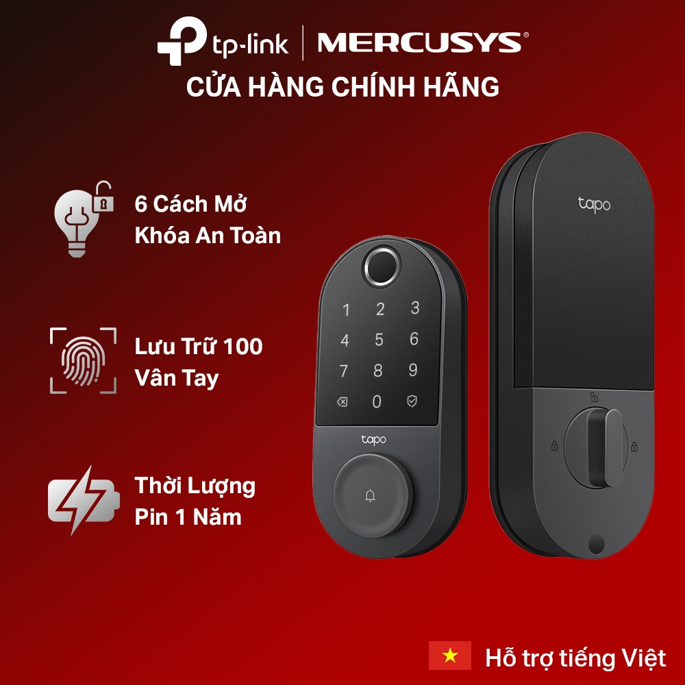 Khóa Wi-Fi TP-Link Tapo DL110 | Mở Khóa 6 Cách, Pin USB-C, Chuông Tích Hợp, Chống Nước IP65 | Shopee Việt Nam