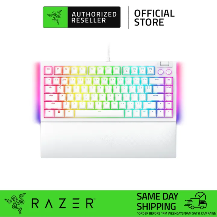 Razer BlackWidow V4 75% Mechanical Gaming Keyboard | Compact & Durable Chroma RGB Roller & Media Keys | Lazada Malaysia